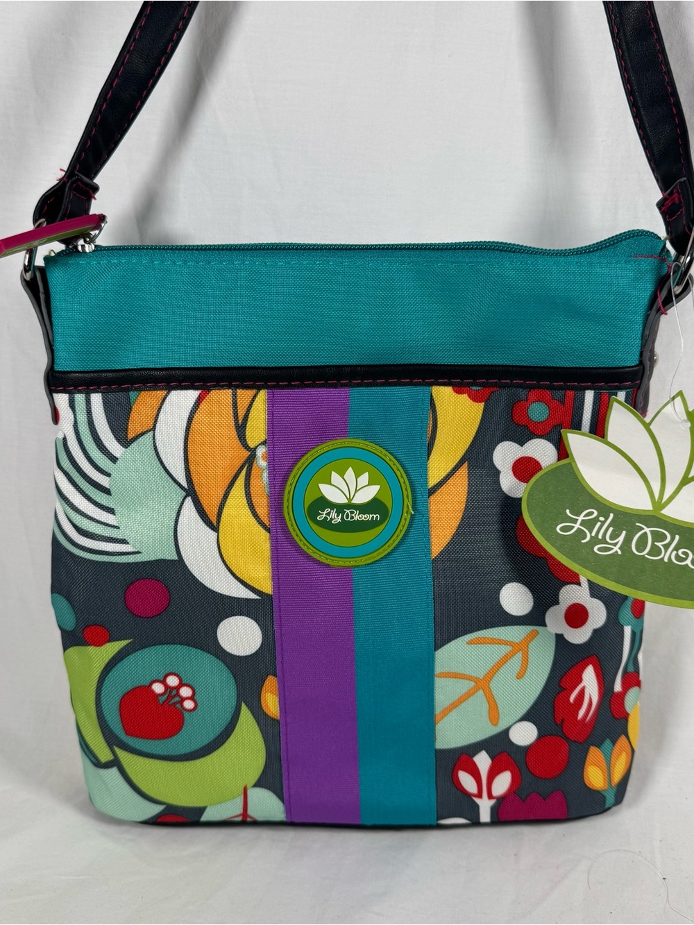 Lily Bloom Bright Floral Crossbody Bag, NWT